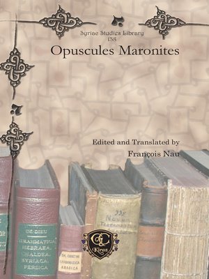 cover image of Opuscules Maronites